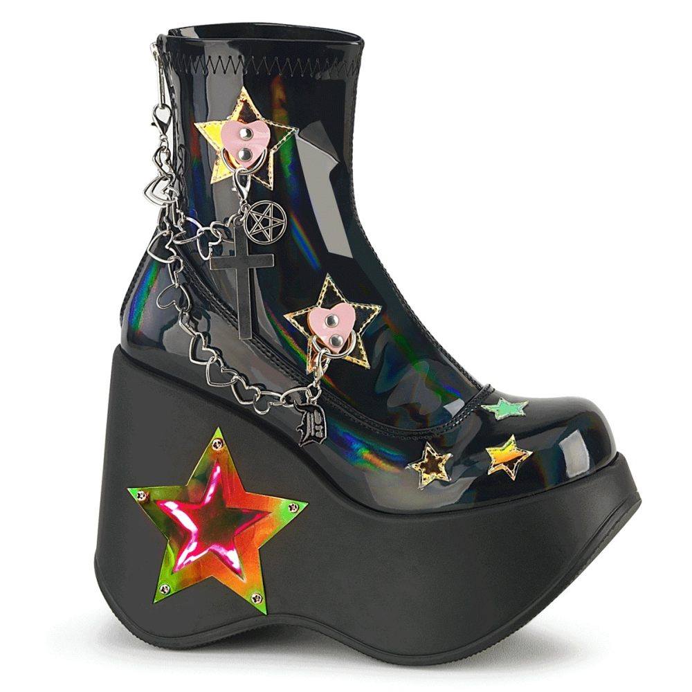 DemoniaCult - BLAZE108 Bottes de plateforme - Noir Product image